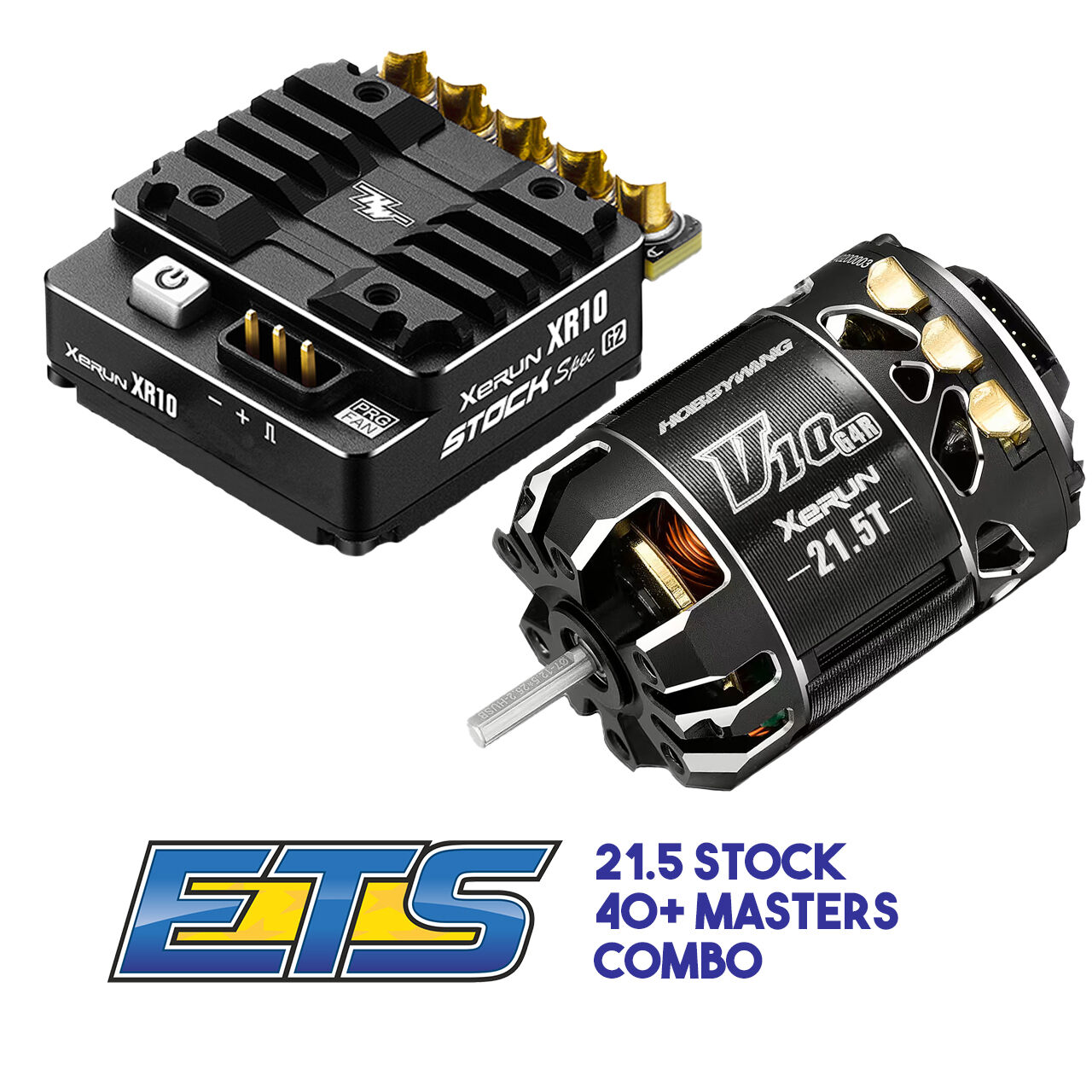 Hobbywing ETS Pro Stock Combo - Xerun XR10 Stock Spec ESC + Xerun V10 G4R 21.5T Motor