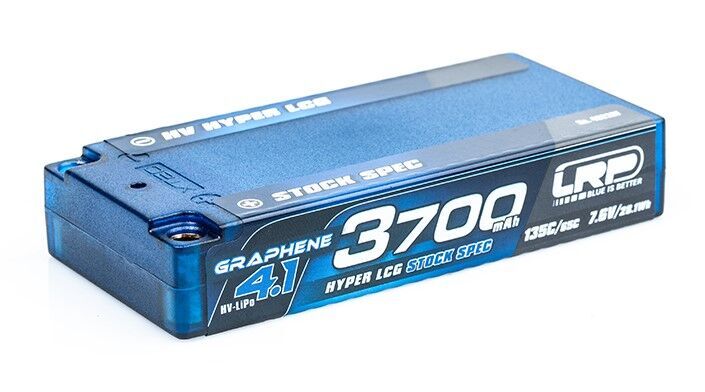 LRP Graphene-4.1 3700mAh 7.6V 135C/65C HV Hyper LCG Stock Spec Shorty LiPo Akku - 155g