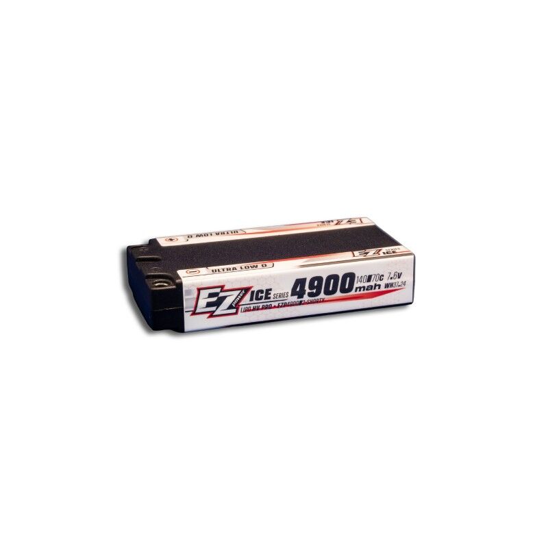 EZ Power Lipo 4900mah LCG Shorty 7,6v 2s 140/70c HV PRO Ice Series - 5mm
