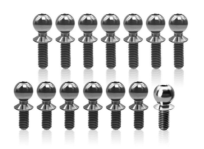 T-Work´s 64 Titan Ufo Ball Stud Set for Associated B84.1 (16)