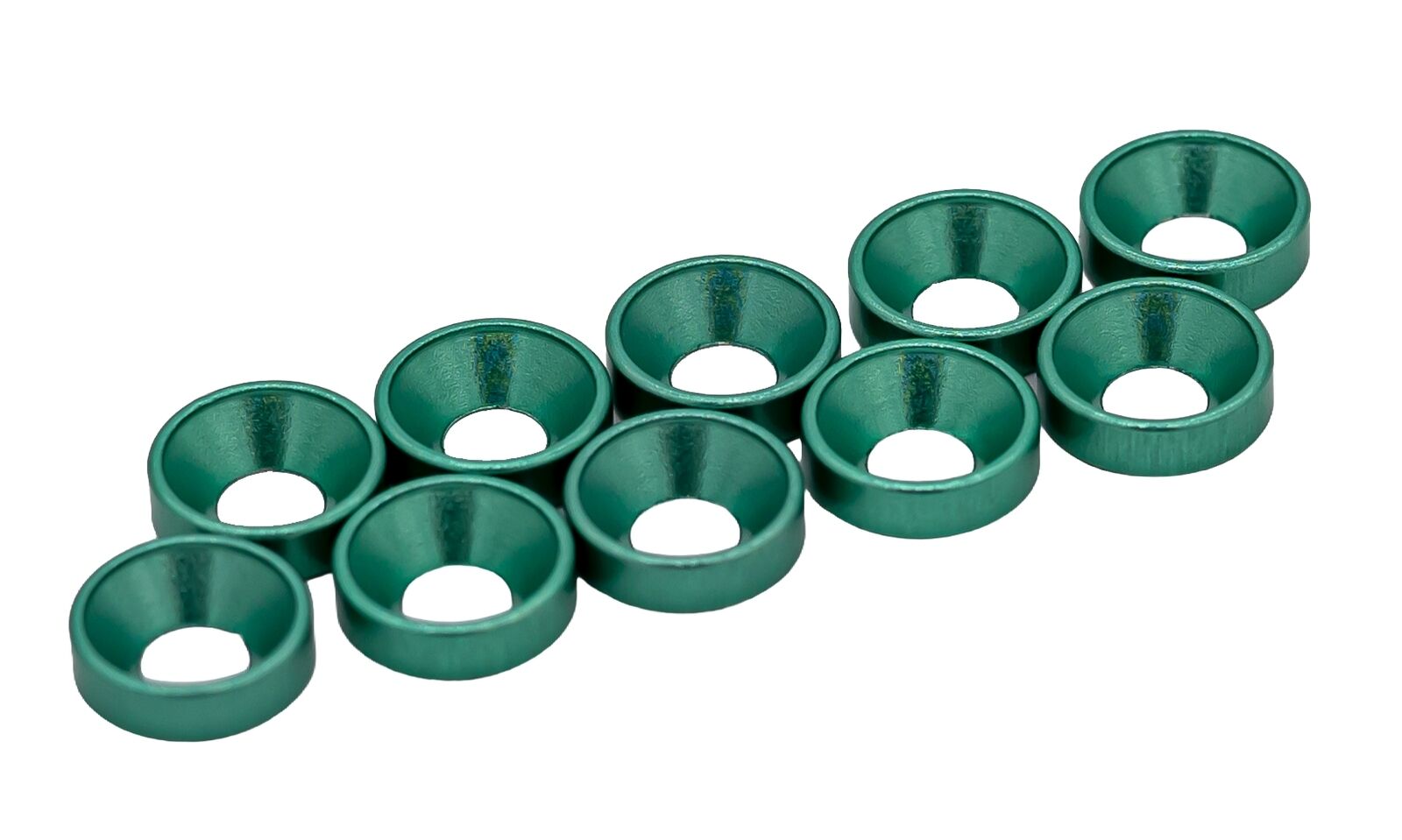 MR33 Aluminium Unterlegscheiben M3 Konisch - Mint (10)