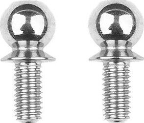 Team Associated FT HD Titanium Ballstuds Short, 6mm (2)