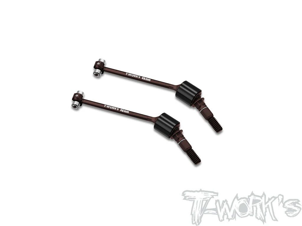 T-Work`s Ball Bearing ECS Front Drive Shaft 46mm X4-24/25 + X4F-24/25 (2)