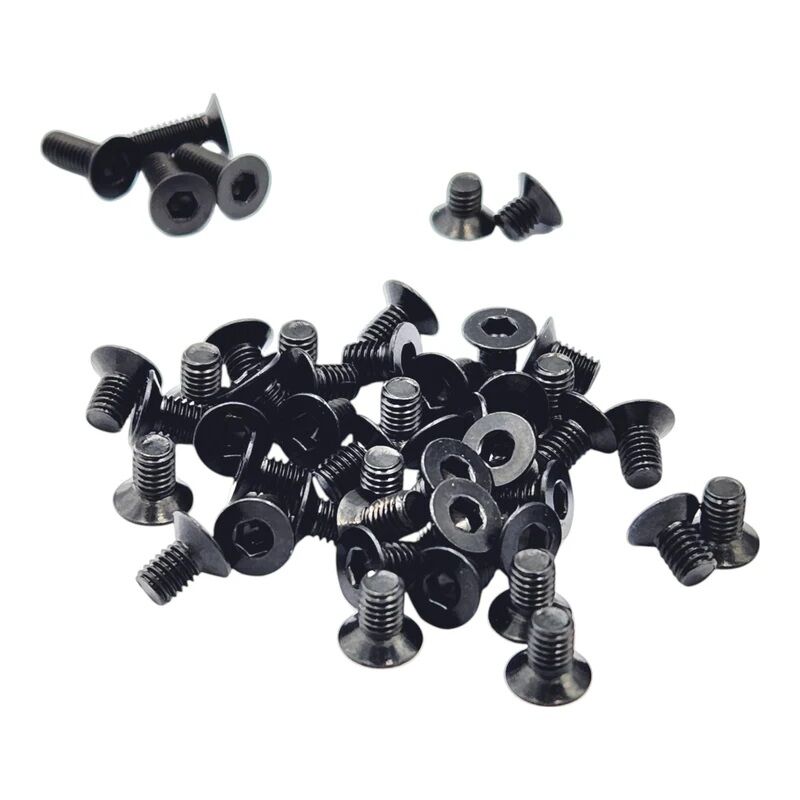RC MAKER 110° Stahl Schrauben Set für SP1 1,5mm Aluminium Chassis