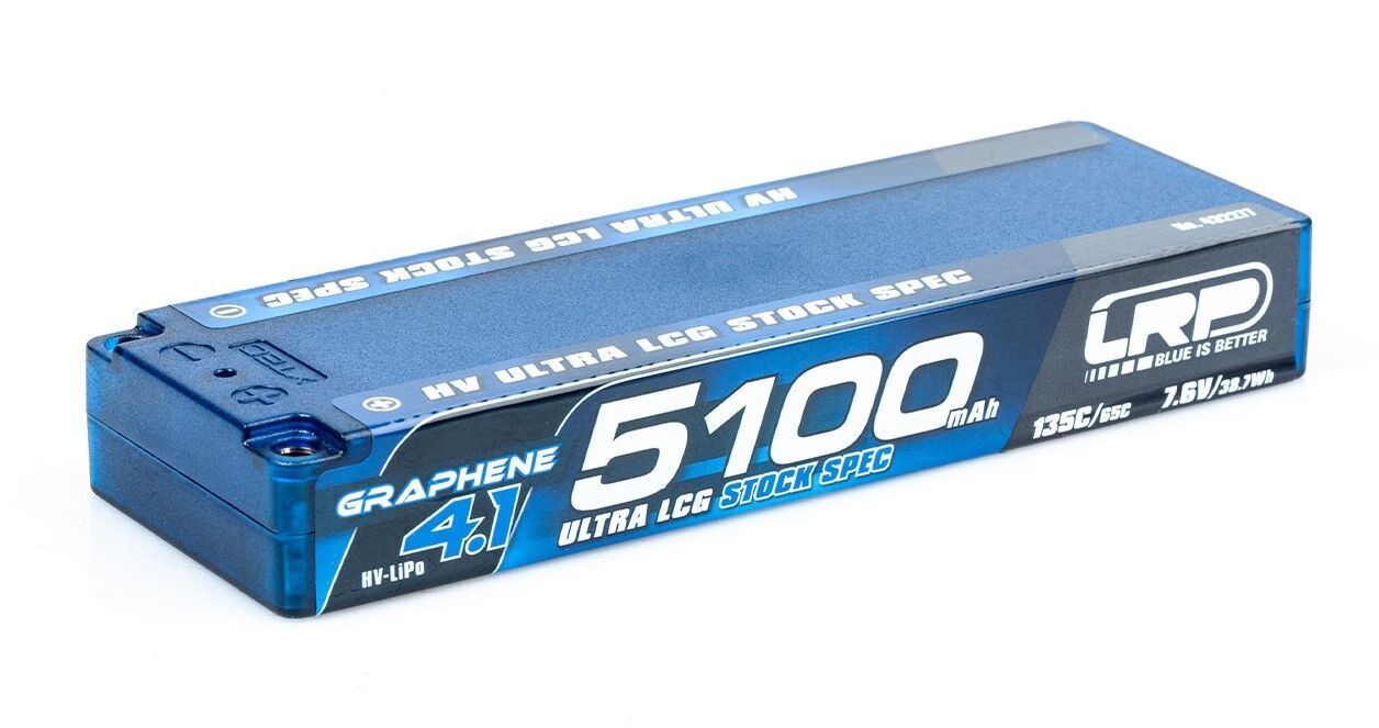 LRP Graphene-4.1 5100mAh 7.6V 135C/65C HV Ultra LCG Stock Spec LiPo Akku - 248g