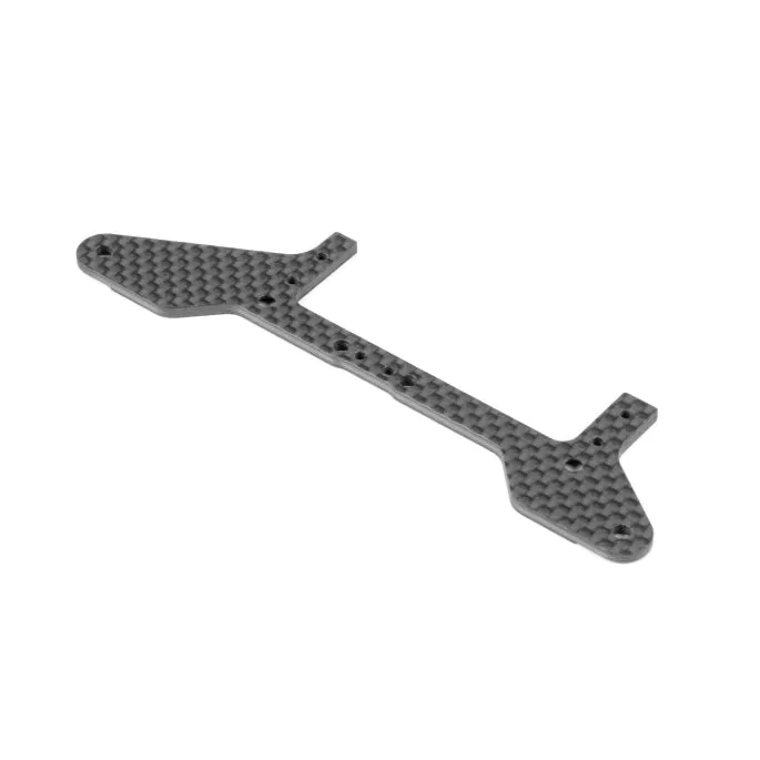 XRAY X1-2025 Carbon Rear Pod Lower Plate for 1-Piece Chassis - Front (1)