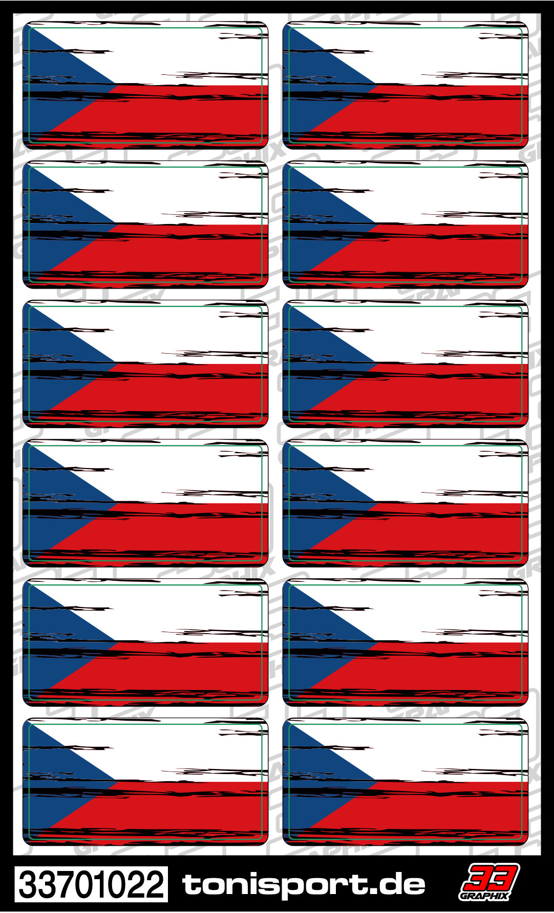 33Graphix Winglet Flag Sticker - Czech Republic (12)