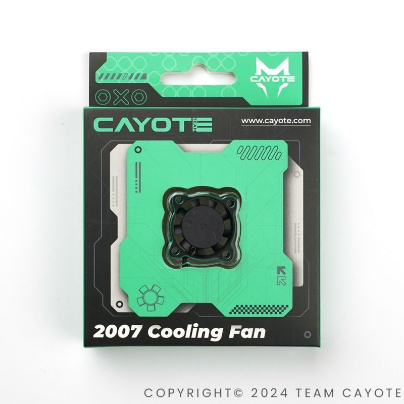CA-CYEAF1002 CAYOTE Crest RS120 Aluminium Lfter 20x20x7mm - Aurora Grn1
