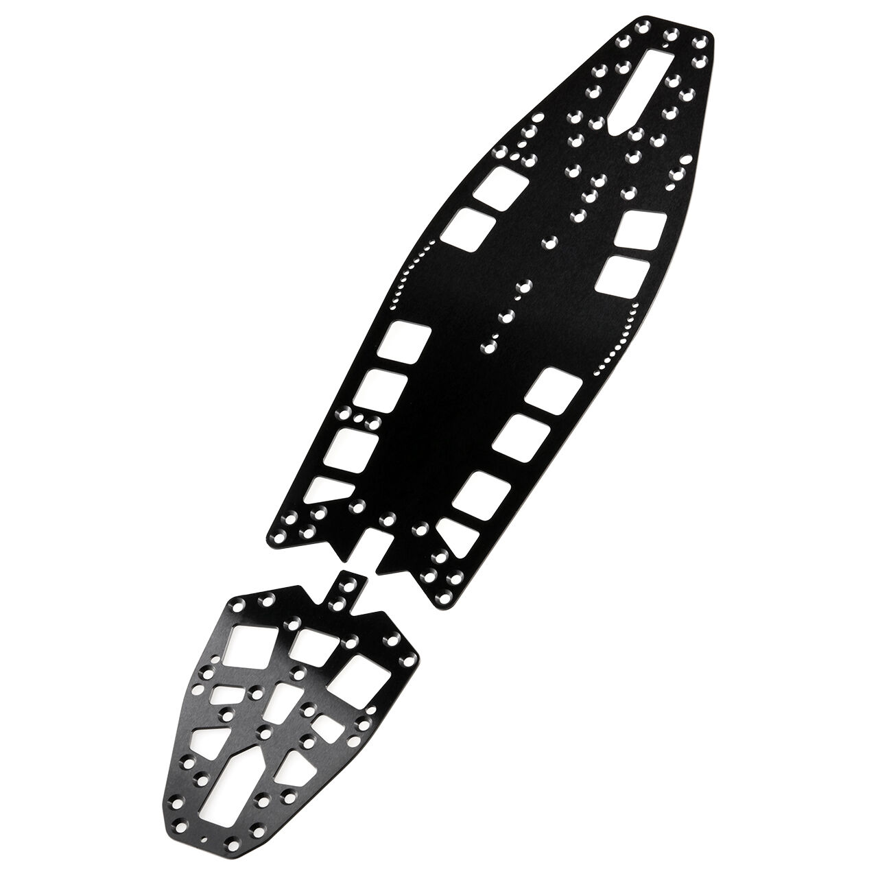 WEI-SC-FXR-DLC WeiRC DLC Stahl Chassis 1,2mm fr Awesomatix A800 FXR (138g) - Schwarz