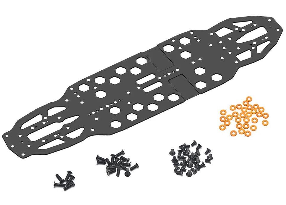 Arrowmax Steel Chassis 1,2mm for Xray X4-2025 (Set)