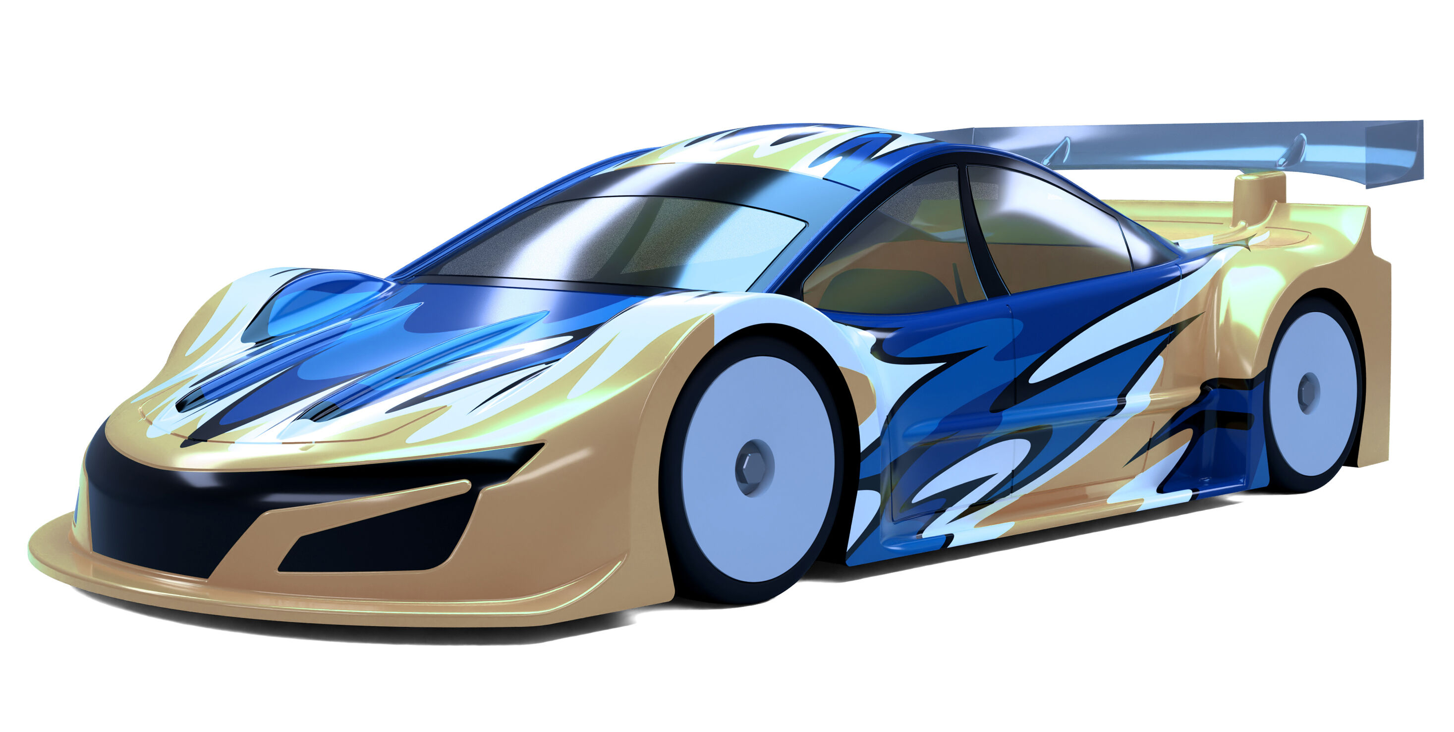 AV-001-05 Avalon Vortex 1-10 Tourenwagen Karosserie 190mm (unlackiert) 0,5mm 3