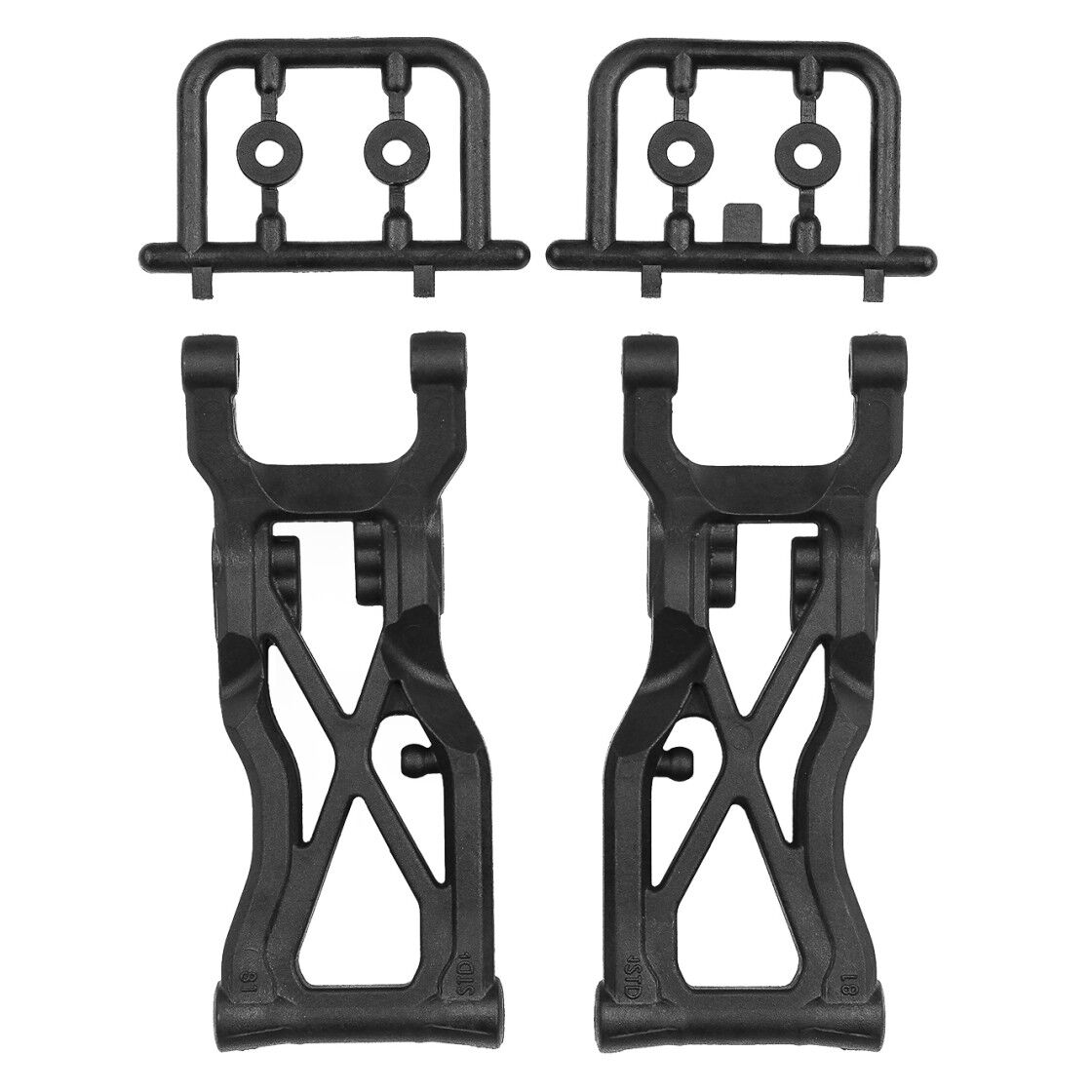 Team Associated RC10B7 Rear Suspension Arms V2, 81mm