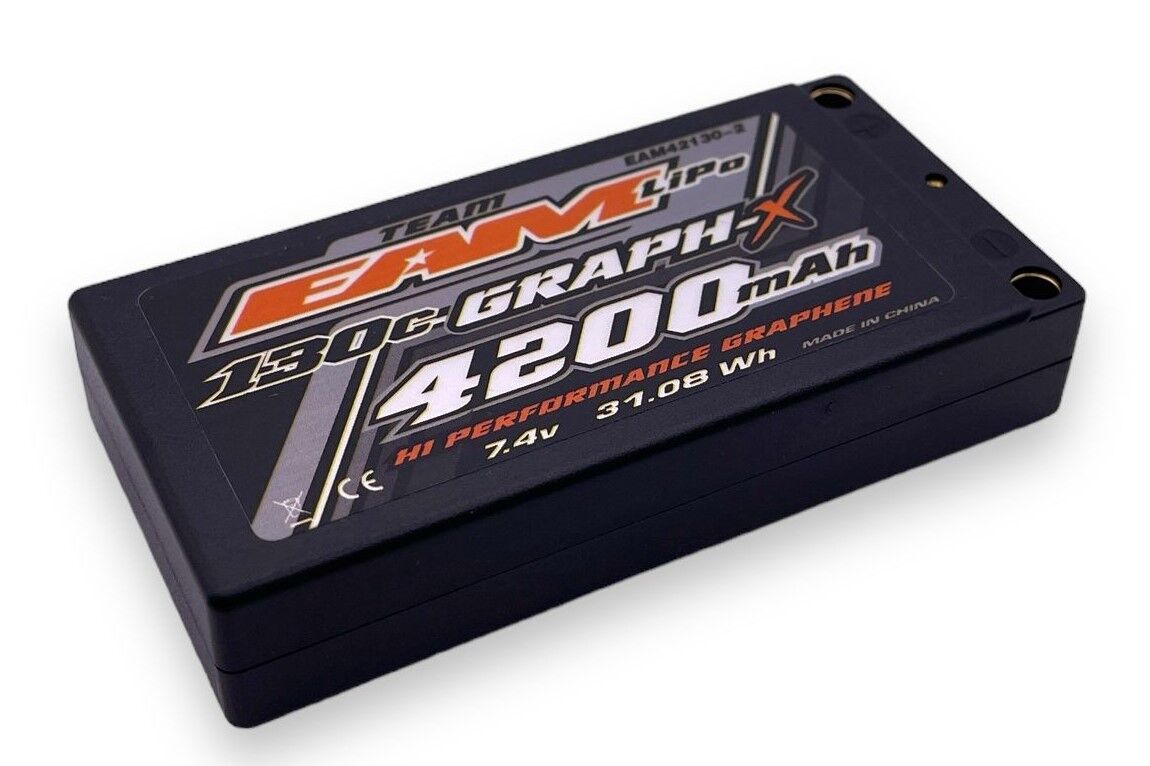 EAM-42130-2-Team-EAM-Graph-X-4200mAh-Hardcase-ULCG-Shorty-LiPo-130C-7-4V-164g eam-42130-2-team-eam-graph-x-4200mah-hardcase-ulcg-shorty-lipo-130c-7-4v-164g