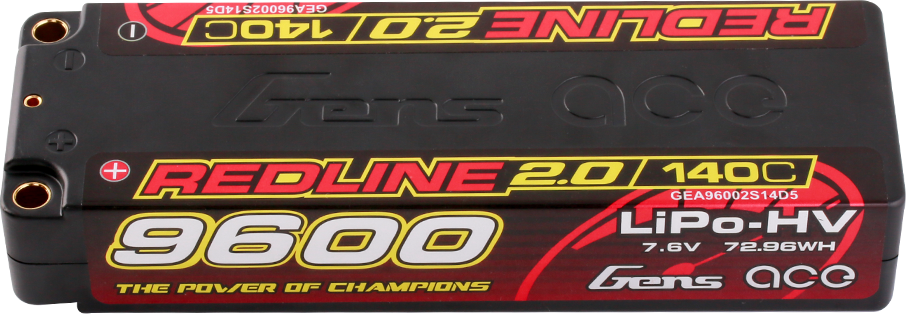 GEA96002S14D5-Gens-ace-Redline-2-0-9600mAh-7-6V-140C-2S-HardCase-HV-LiPo-Akku-5mm-Stecker gea96002s14d5-gens-ace-redline-2-0-9600mah-7-6v-140c-2s-hardcase-hv-lipo-akku-5mm-stecker
