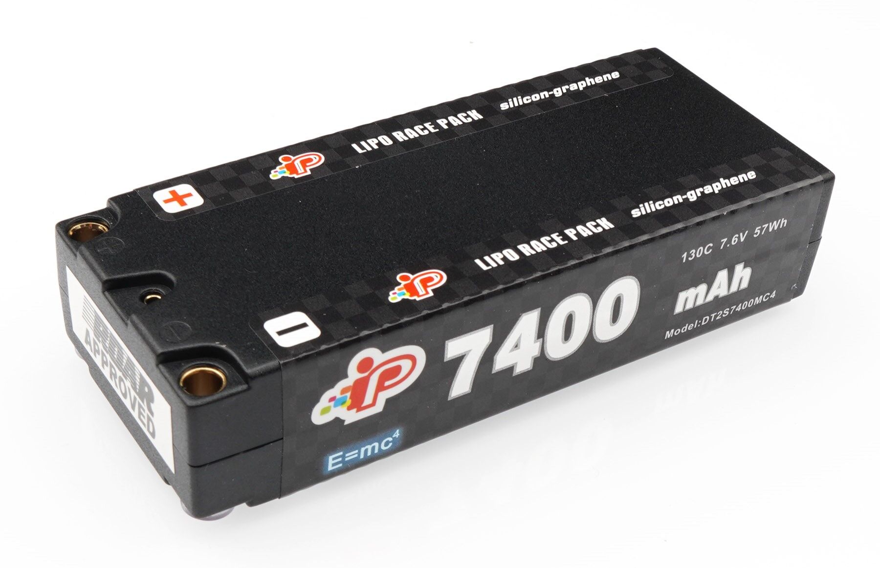 Intellect MC4 7400mAh 120C 7.6V Graphene 113mm Mid-Shorty Pack LiHV