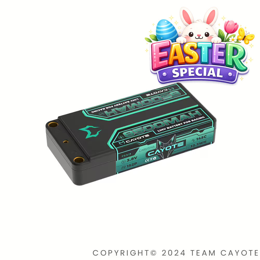 CAYOTE Racing 8500mAh 1S LiPo Akku 3,8V 145C 155g