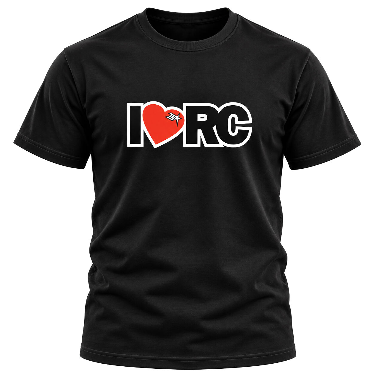 ToniSport I LOVE RC T-Shirt - Schwarz