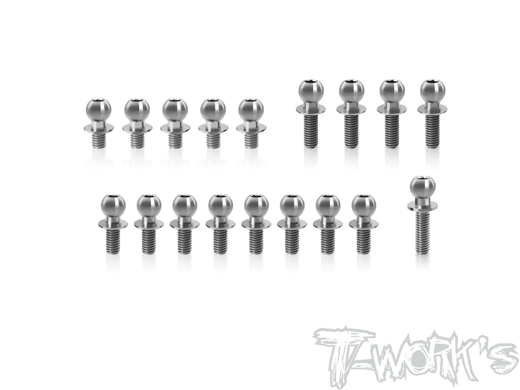 T-Work`s 64 Titan Kugelkopf Set für AXON TC10/3 (18)