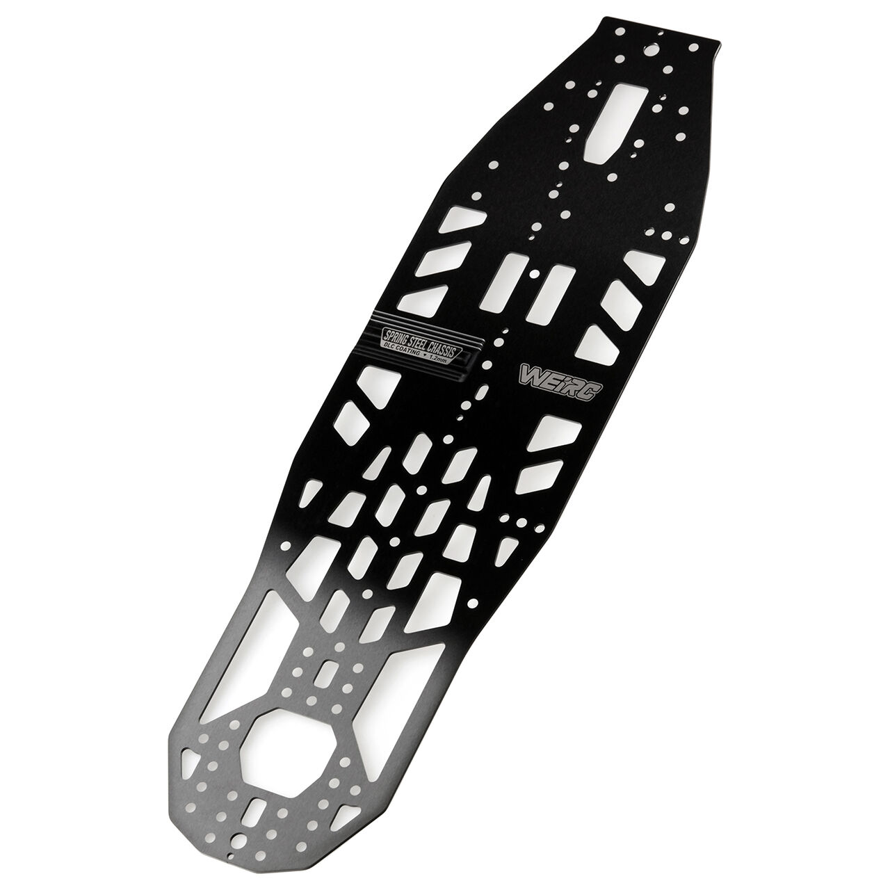 WeiRC DLC Stahl Chassis 1,2mm für Schumacher FT9 (150g) - Schwarz