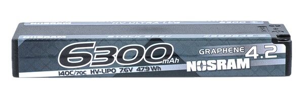NOS-999846 Nosram HV Ultra LCG Stock Spec Graphene-4.2 6300mAh 7.6V 145C70C LiPo Akku - 237g (2)