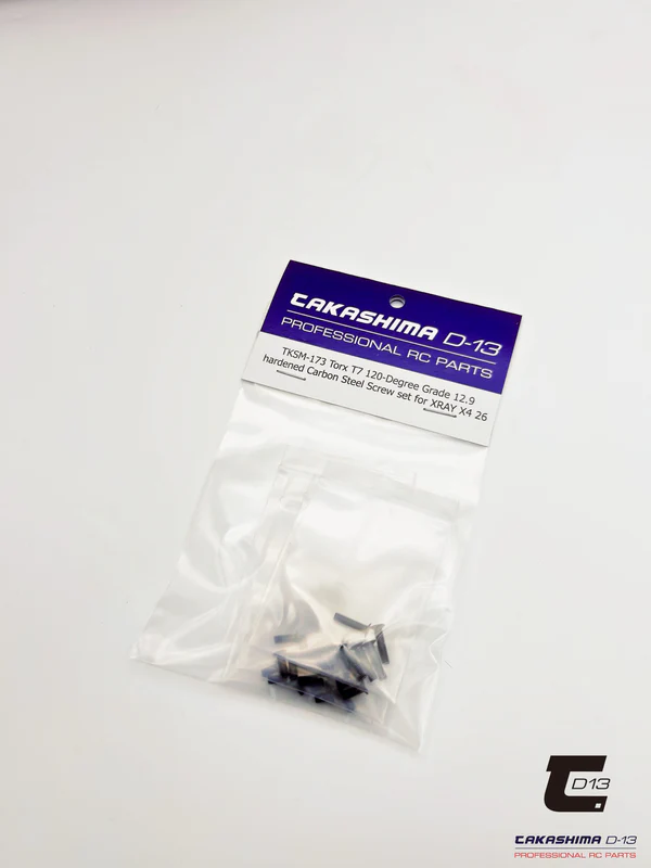Takashima D-13 TORX TORX T7 Screw Set 120° for Schumacher Mi10 Chassis (1.1/1.2mm)