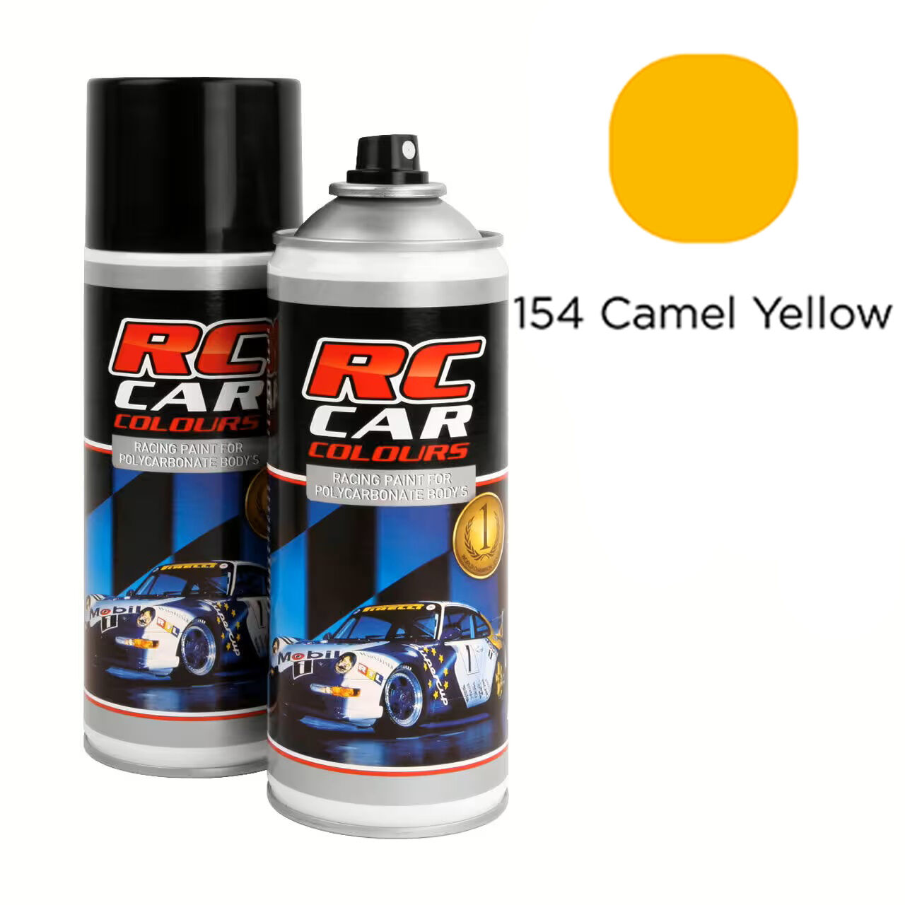 RC Car Colours Lexan Paint Spray 150ml – Camel Yellow