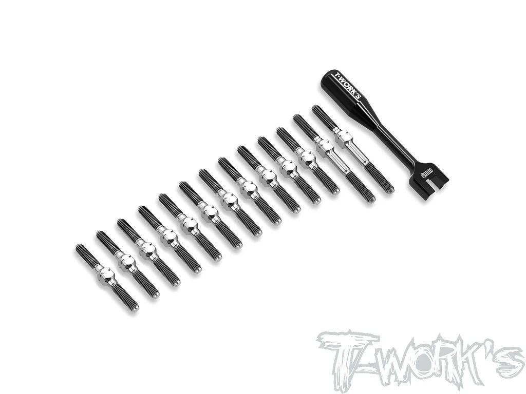 T-Work´s 64 Titanium Turnbuckle Set for Mugen MTC-3 (13)