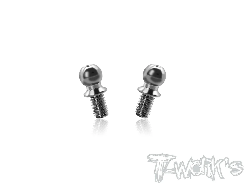 T-Work`s 64 Titanium Anti-Roll Bar Ballstud 3,8 x 4mm for Xray X4-2026 (2)