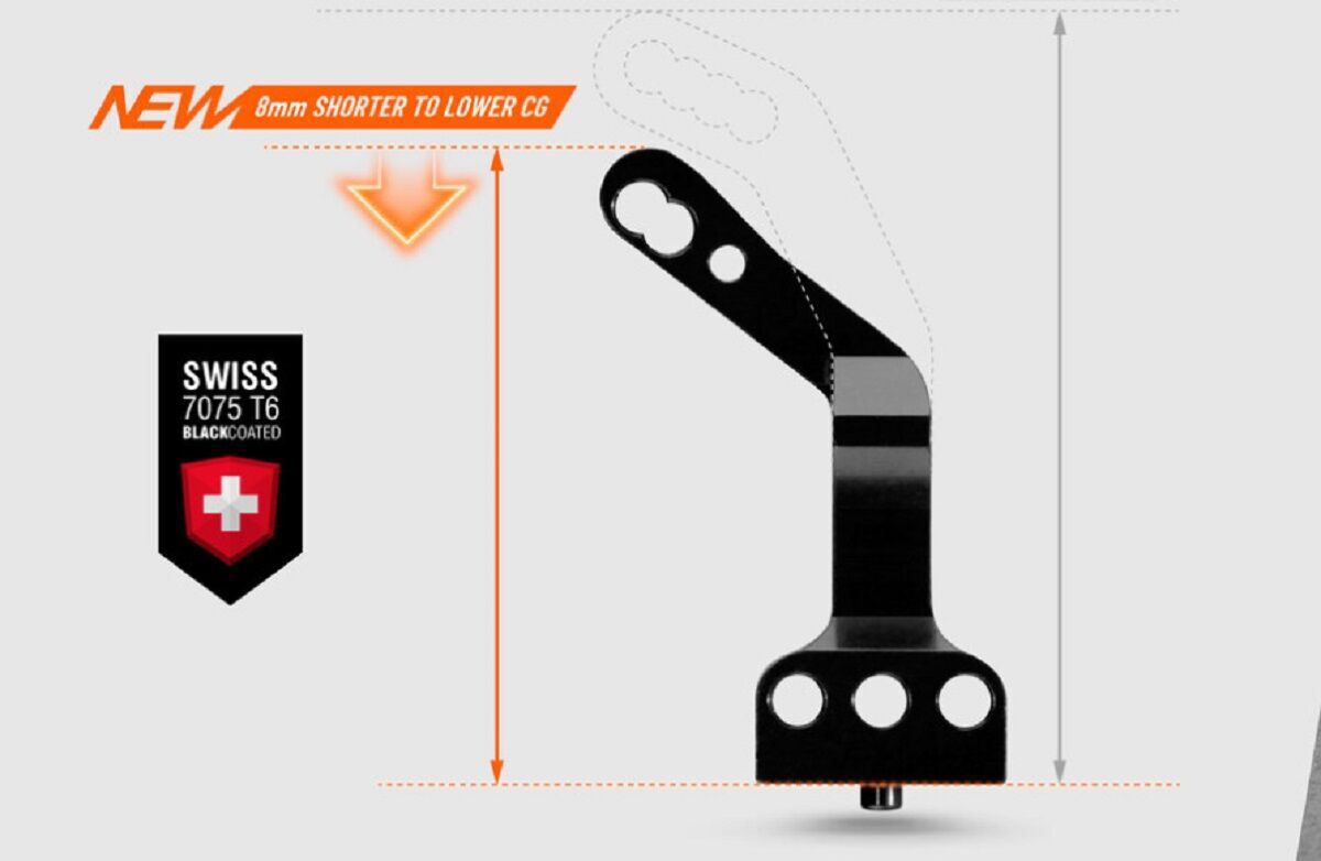 301576 X4 ALU UPPER CLAMP - INNER SHOCK POSITION - SWISS 7075 T6 (L R 301576 X4 ALU UPPER CLAMP - INNER SHOCK POSITION - SWISS 7075 T6 (L R