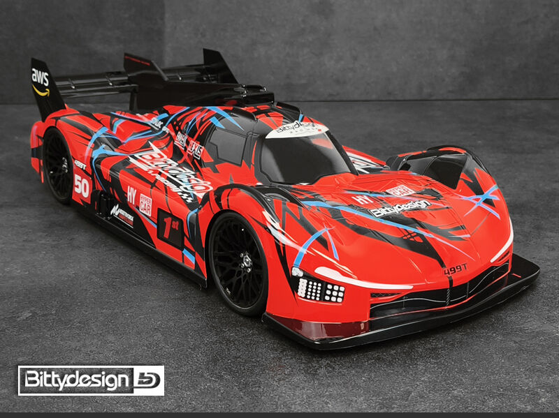 Bittydesign 499T 1/10 LMH  Body 1:10 (clear) 190mm (Tamiya TT-02)