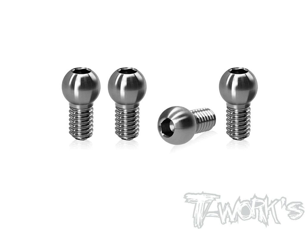 T-Work`s Titaium Ball Stud 3,8x4mm for Anti-roll Bar Xray X4-2024 (4)