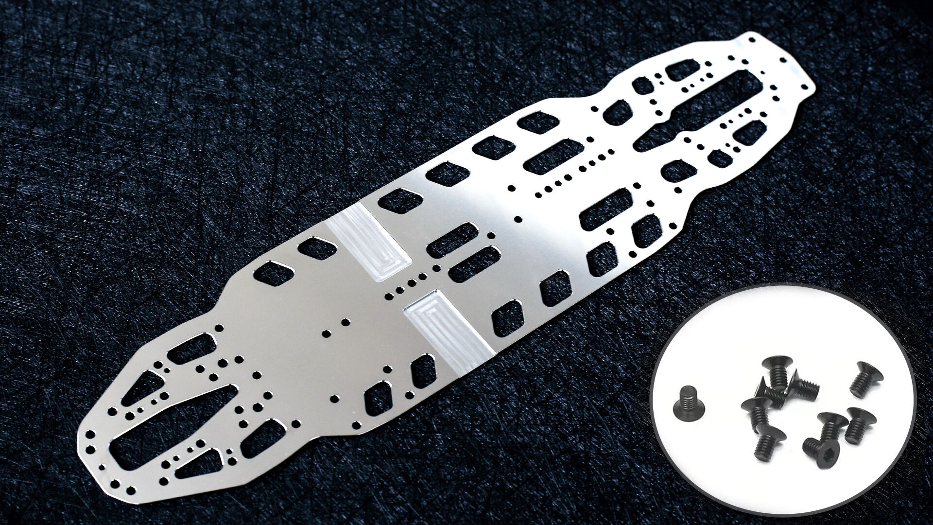 WEI-SCSET-X426 WeiRC Stahl Chassis 1,2mm fr Xray X4`26 (162g)