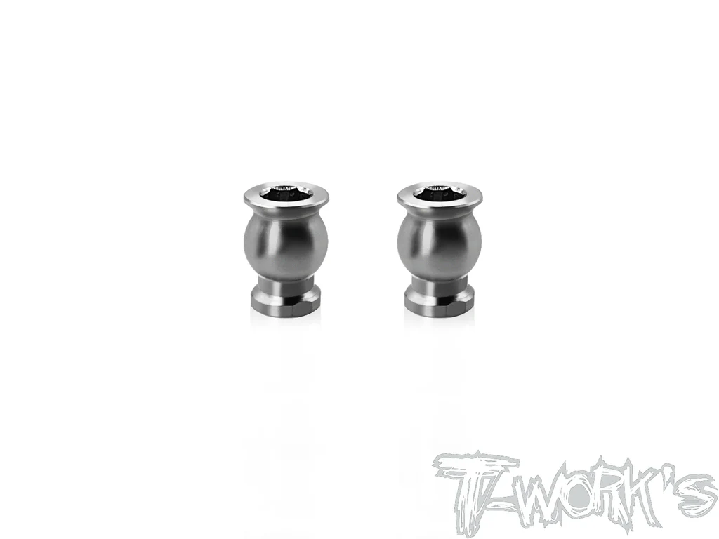 T-Work`s 64 Titanium Lower Arm Ball 4,9mm for Xray X4-2026 (2)