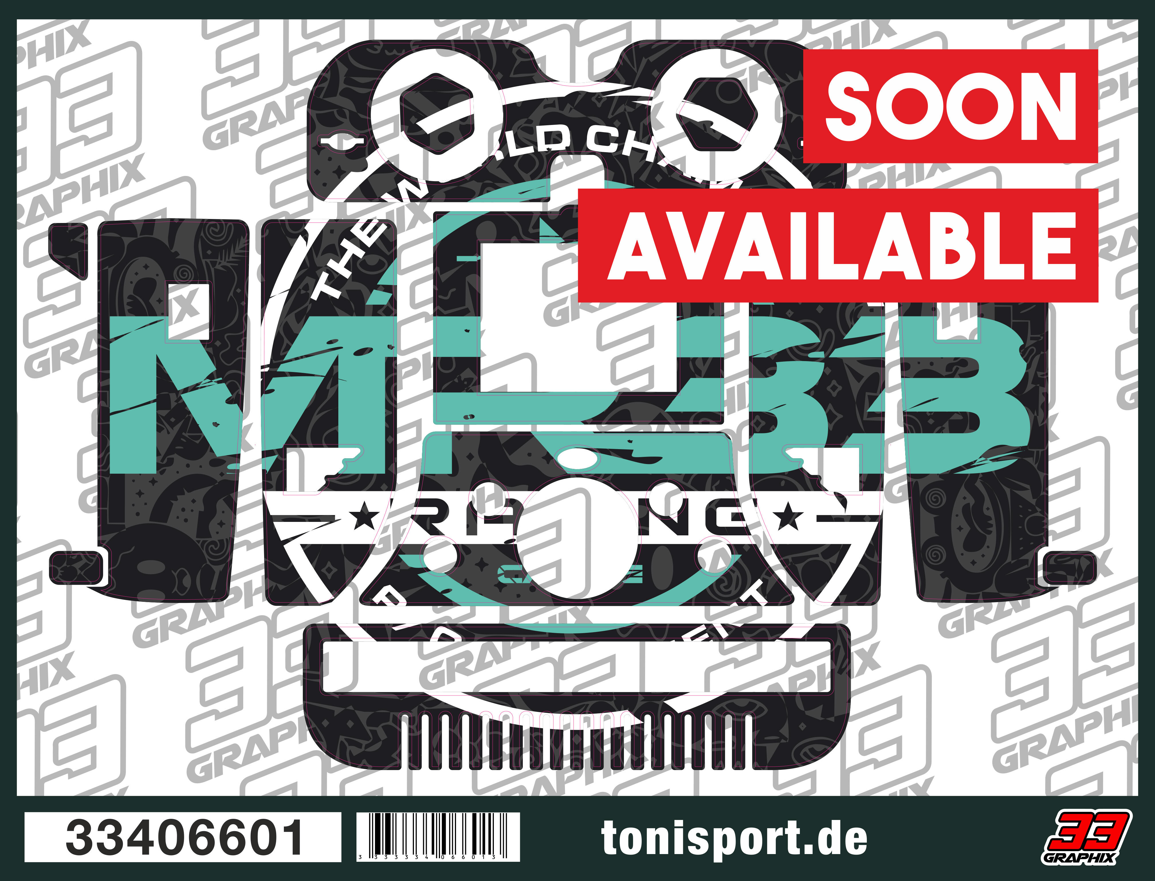 MR33 "goes Cayote" Junsi 456 & 458 Duo Aufkleberbogen by 33Graphix