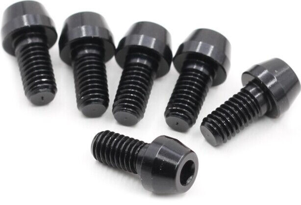 Roche M3x6mm Cap Head Wheel Screw, Black (6)