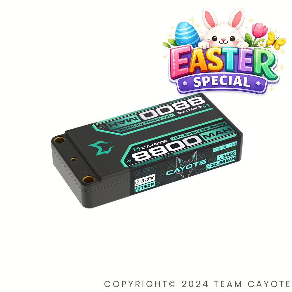 CAYOTE Racing 8800mAh 1S LiPo Akku 3,7V 145C 162g