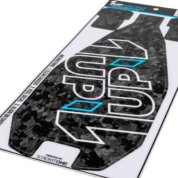 1up Racing Forged Carbon Look Chassis Schutzfolie Schumacher Cougar LD3 (1)