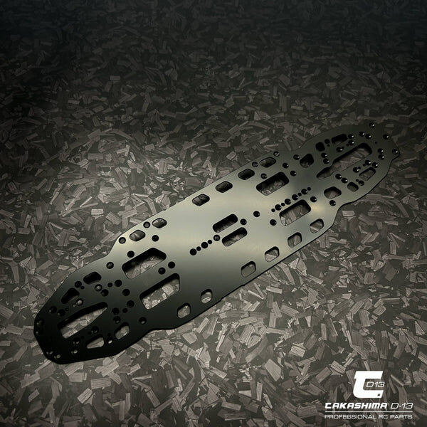 TKSM-183 Takashima D-13 Stahl Chassis 1,1mm fr Xray X4`26 (148g)