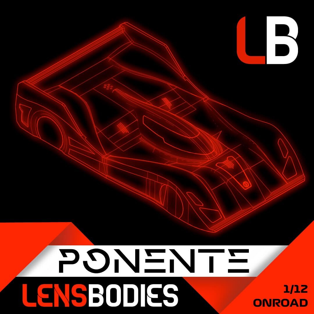 Lens Bodies Ponente 1.0 1:12 Onroad Clear Body - Standard