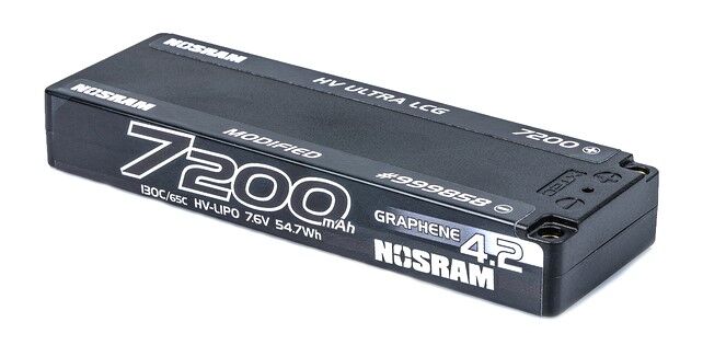 Nosram HV Ultra LCG Modified Graphene-4.2 7200mAh 7.6V 120C/60C LiPo Battery - 246g