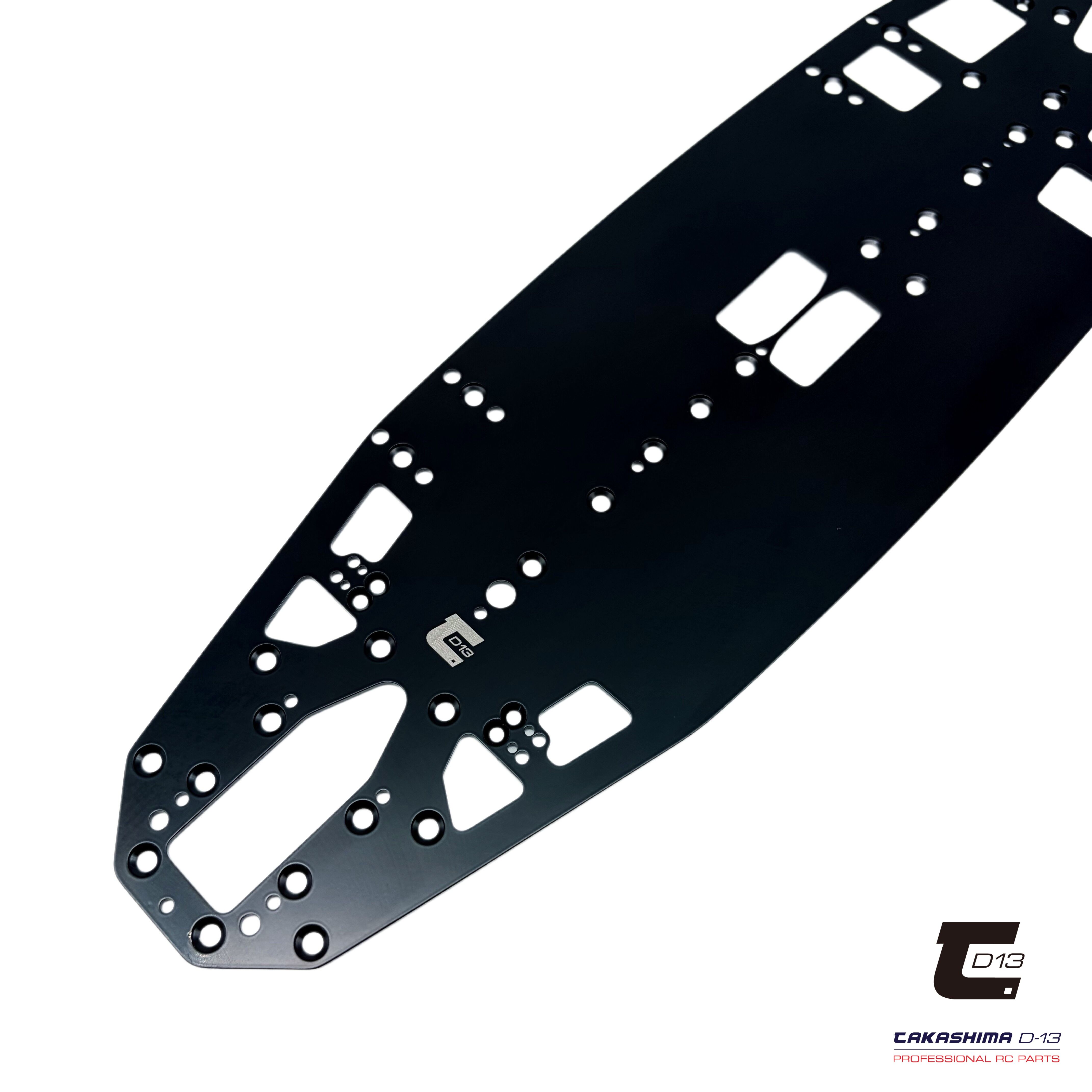 Takashima D-13 Titanium Chassis 1.5 mm for Schumacher Mi10 (122g) – Black