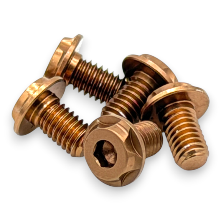 INOV8 X-Lite Bronze 7075 Aluminium Button Head Screws M3x5mm (5)