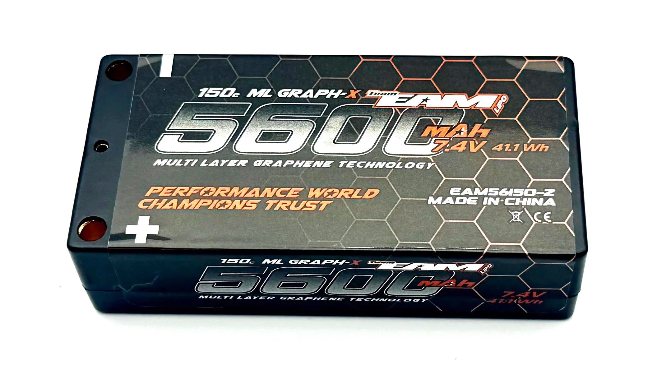 Team EAM - Multi Layer Graph-X 5600mAh - 150C -  7,4V - 225g, - 25mm - 2S Shorty LiPo