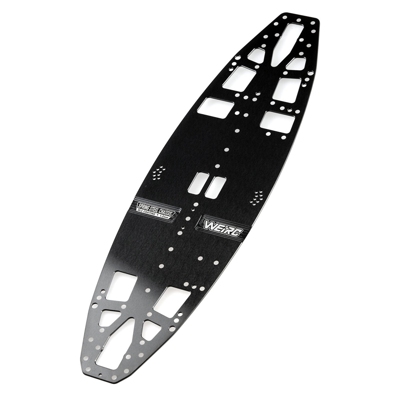 WeiRC DLC Stahl Chassis 1,2mm für Awesomatix A800RR (142g) - Schwarz