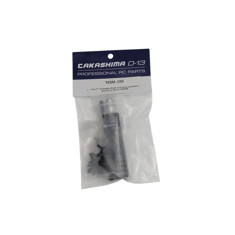 Takashima D-13 TORX T7 Screw Set 120° for Awesomatix A800RR Chassis (incl. Screwdriver)