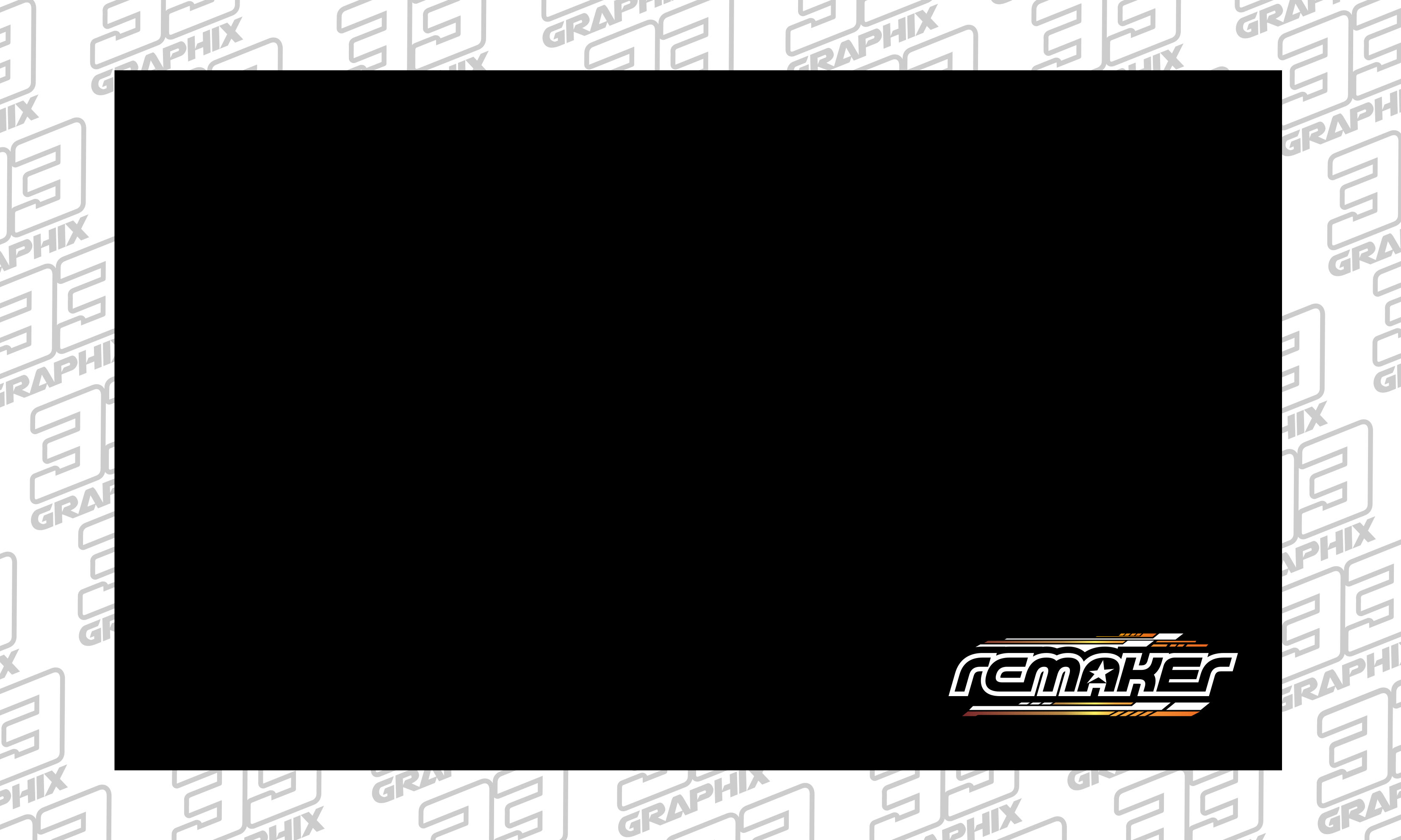 RC MAKER Pit Mat Tischunterlage 1000 x 600mm - Schwarz