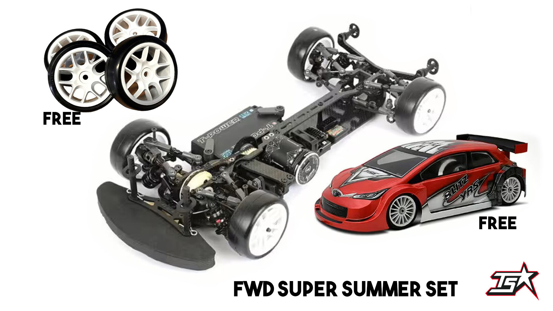 SUMMER SET ARC A10MF-26 Baukasten 1:10 FWD mit Kohlefaser Chassis