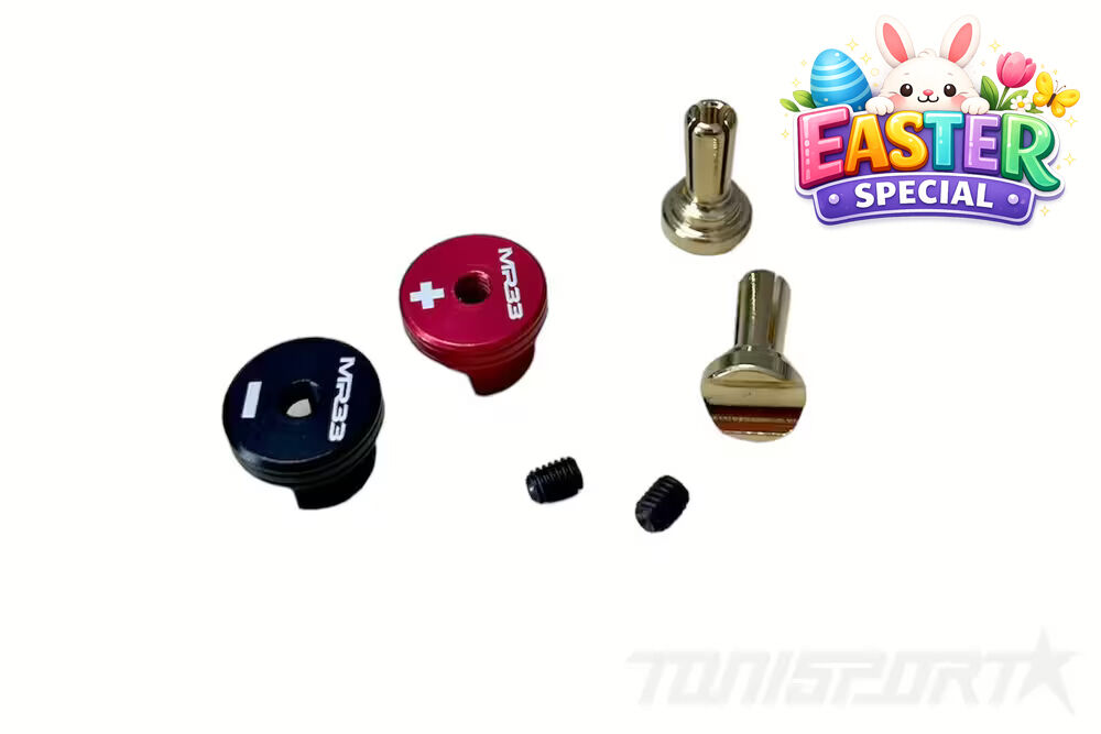 MR33 Heatsink Goldstecker Set 5mm - Rot/Schwarz (2)