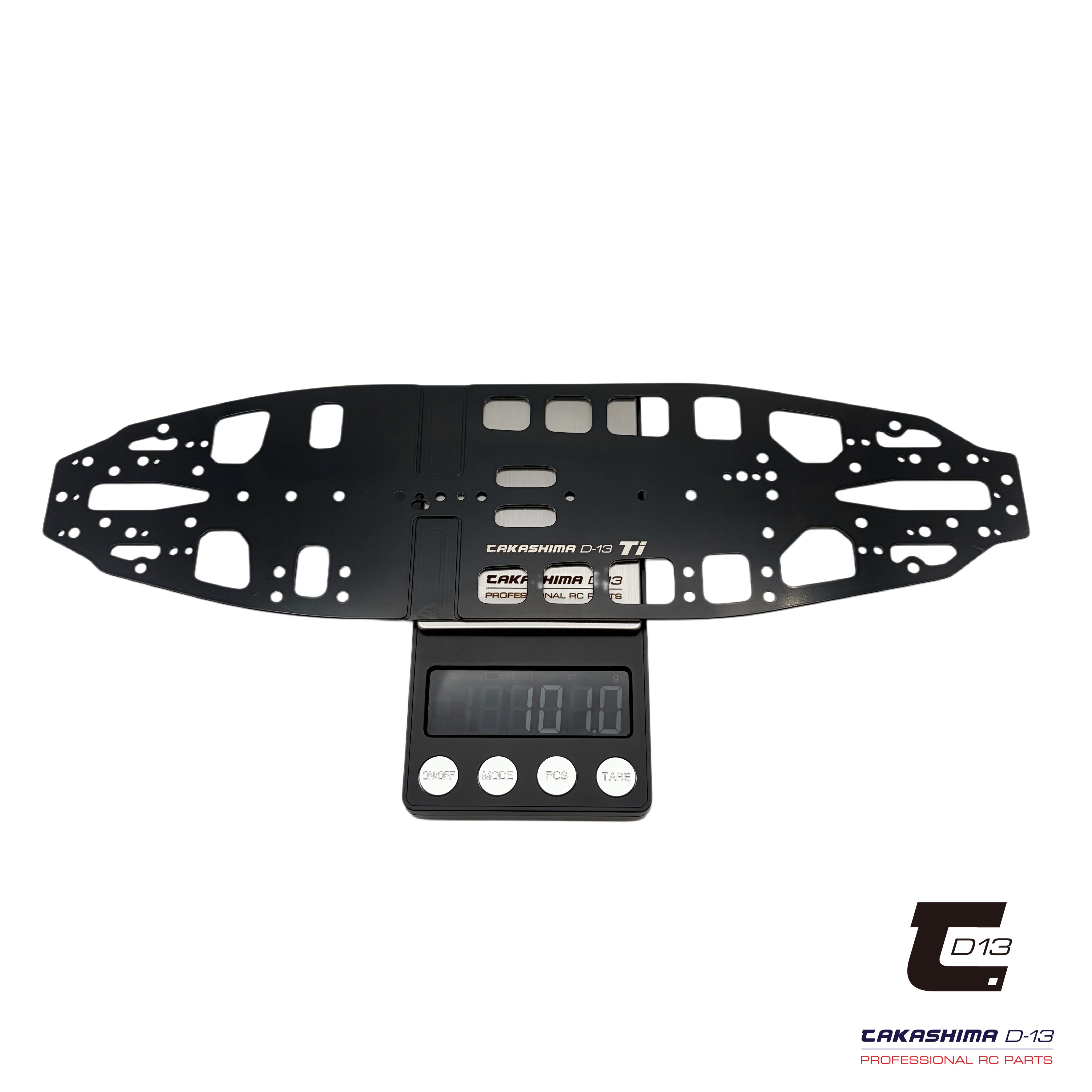 Takashima D-13 Titanium Chassis 1.5 mm for RC Maker SP2 (101g) – Black