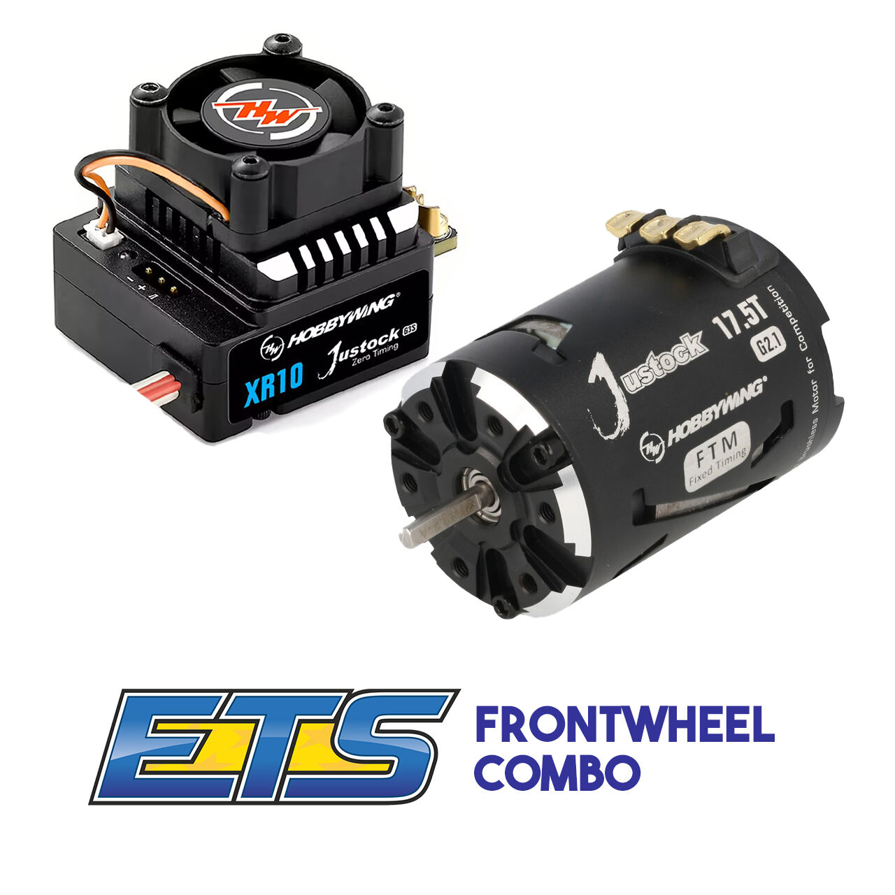 Hobbywing ETS FWD Combo - Xerun XR10 Justock G3S Regler + XeRun Justock G2.1 17.5T Motor
